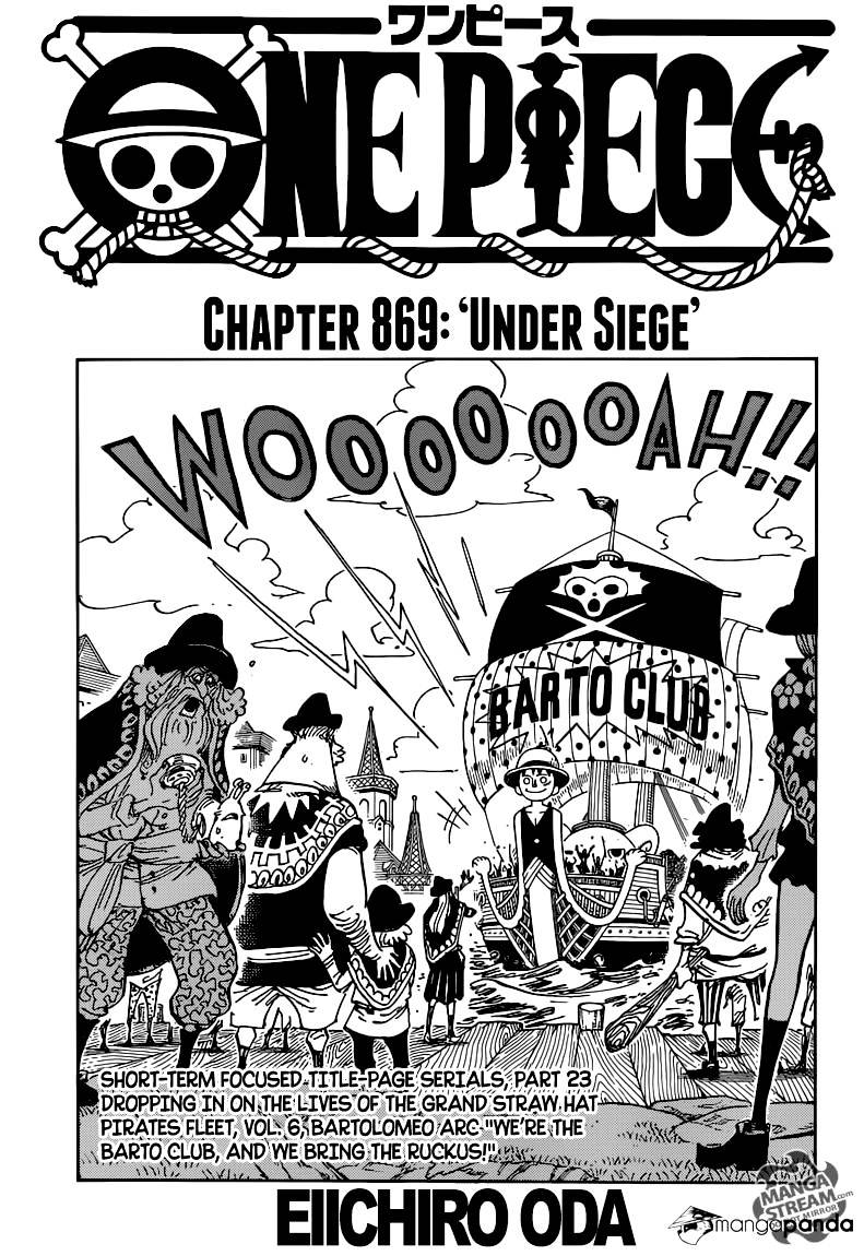 One Piece, Chapter 869 - Under Siege image 01