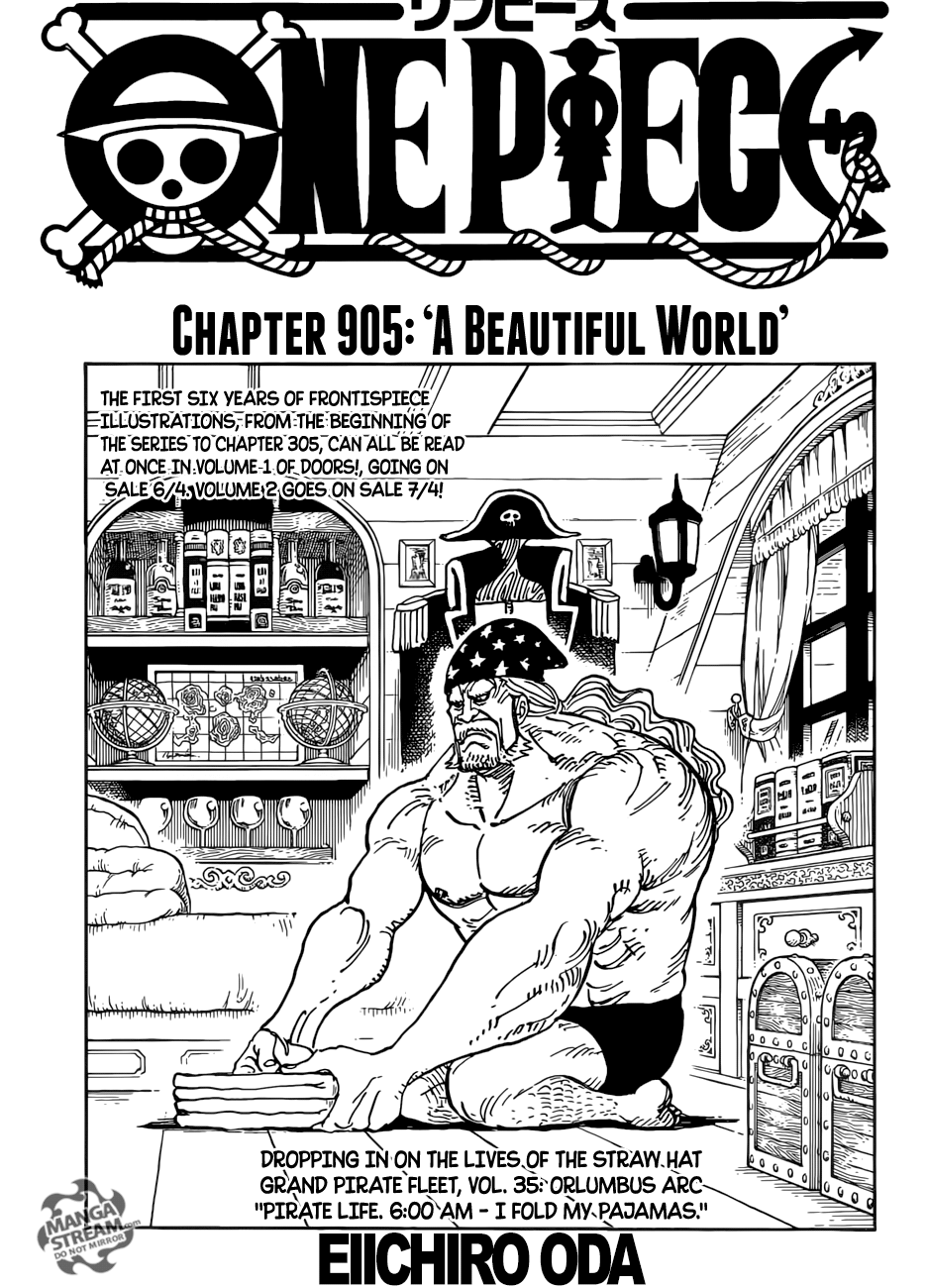One Piece, Chapter 905 - A Beautiful World image 01