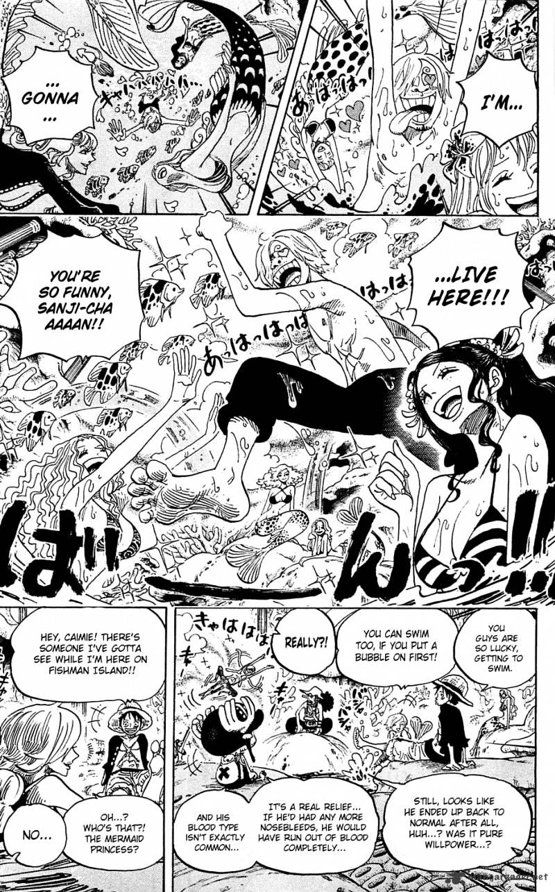 One Piece, Chapter 609 - Adventure on Fishman Island image 04