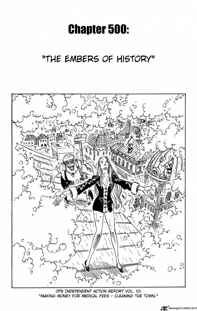 One Piece, Chapter 500 - Embers of the Past image 01