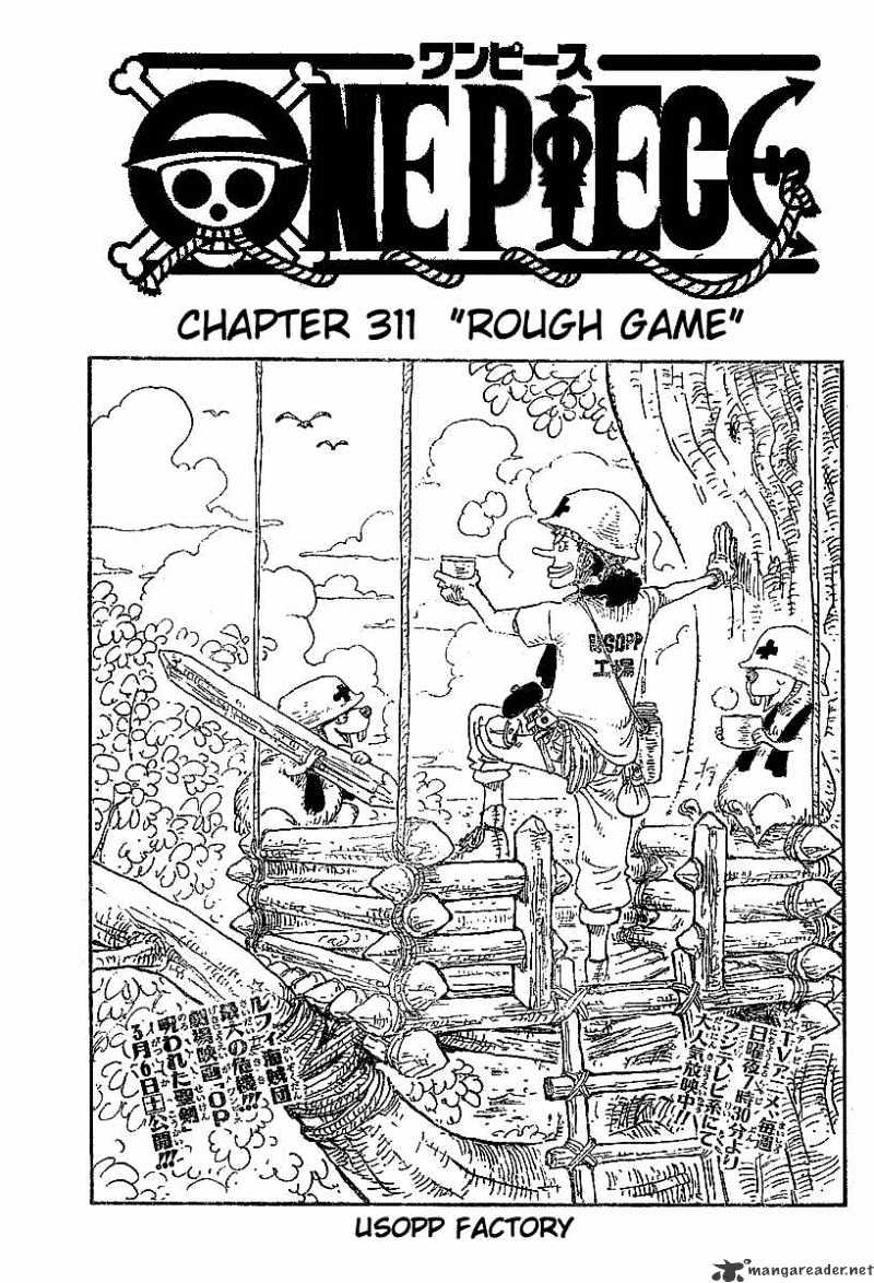 One Piece, Chapter 311 - Rough Game image 01