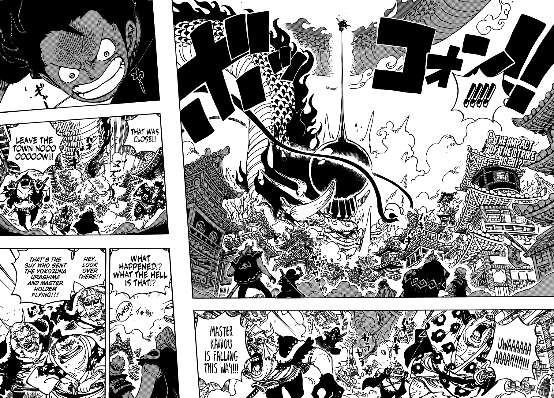 One Piece, Chapter 923 - Emperor Kaidou VS. Luffy image 03