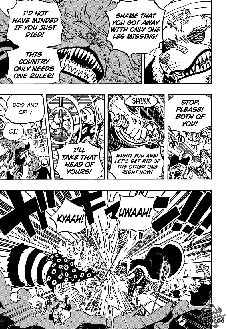 One Piece, Chapter 816 - Dog vs Cat image 13