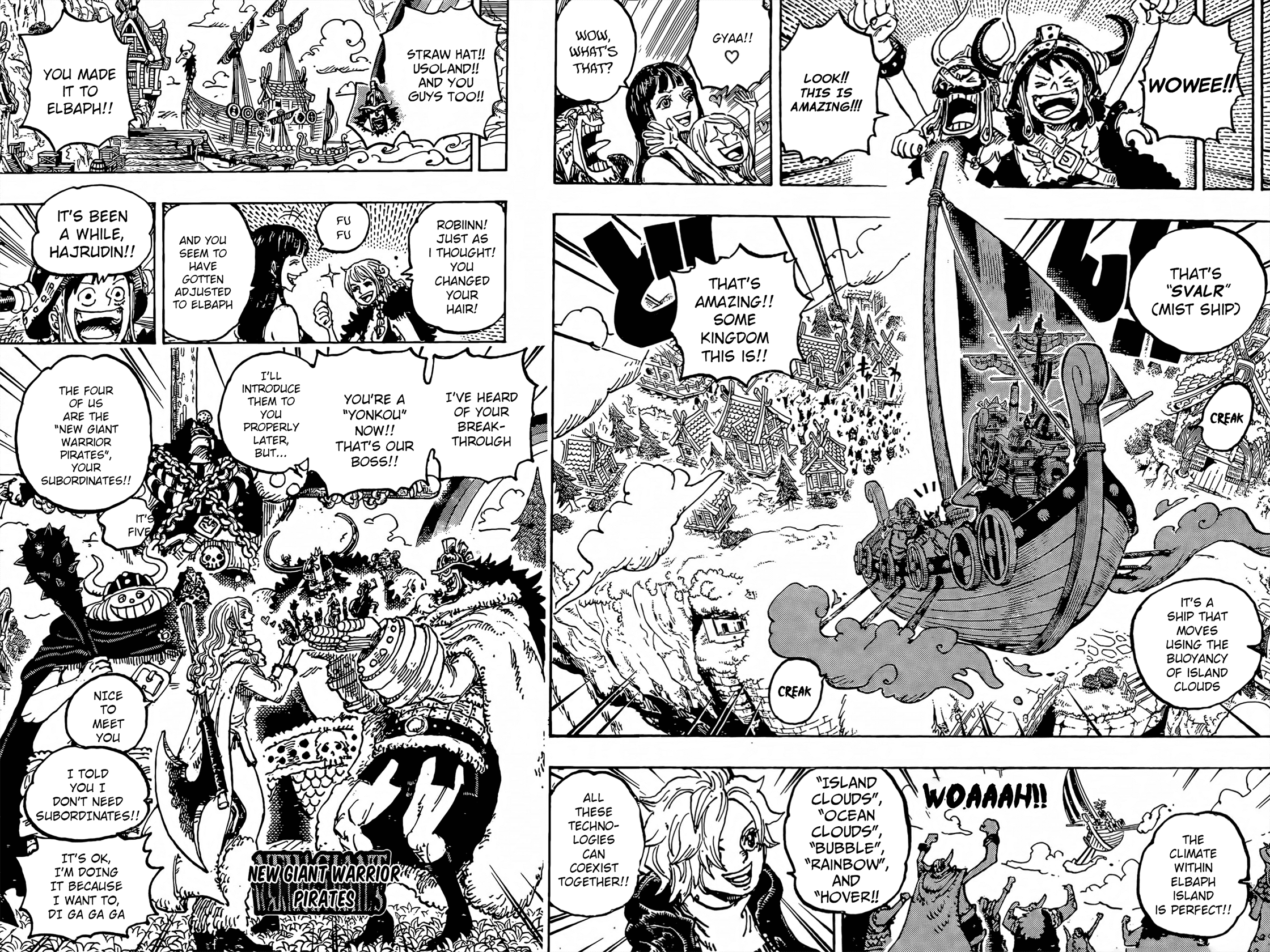 One Piece, Chapter 1133 image 6-7