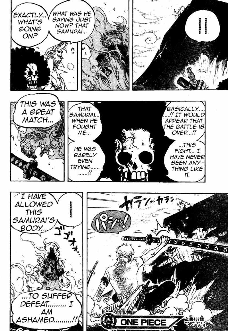 One Piece, Chapter 467 - Pirate Zoro Vs. Samurai Ryuuma image 17