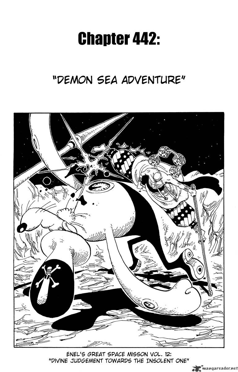 One Piece, Chapter 442 - Adventure In The Demon Sea image 01