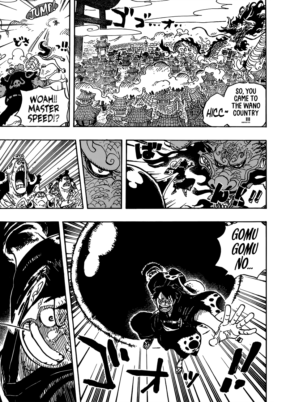 One Piece, Chapter 923 - Emperor Kaidou VS. Luffy image 09