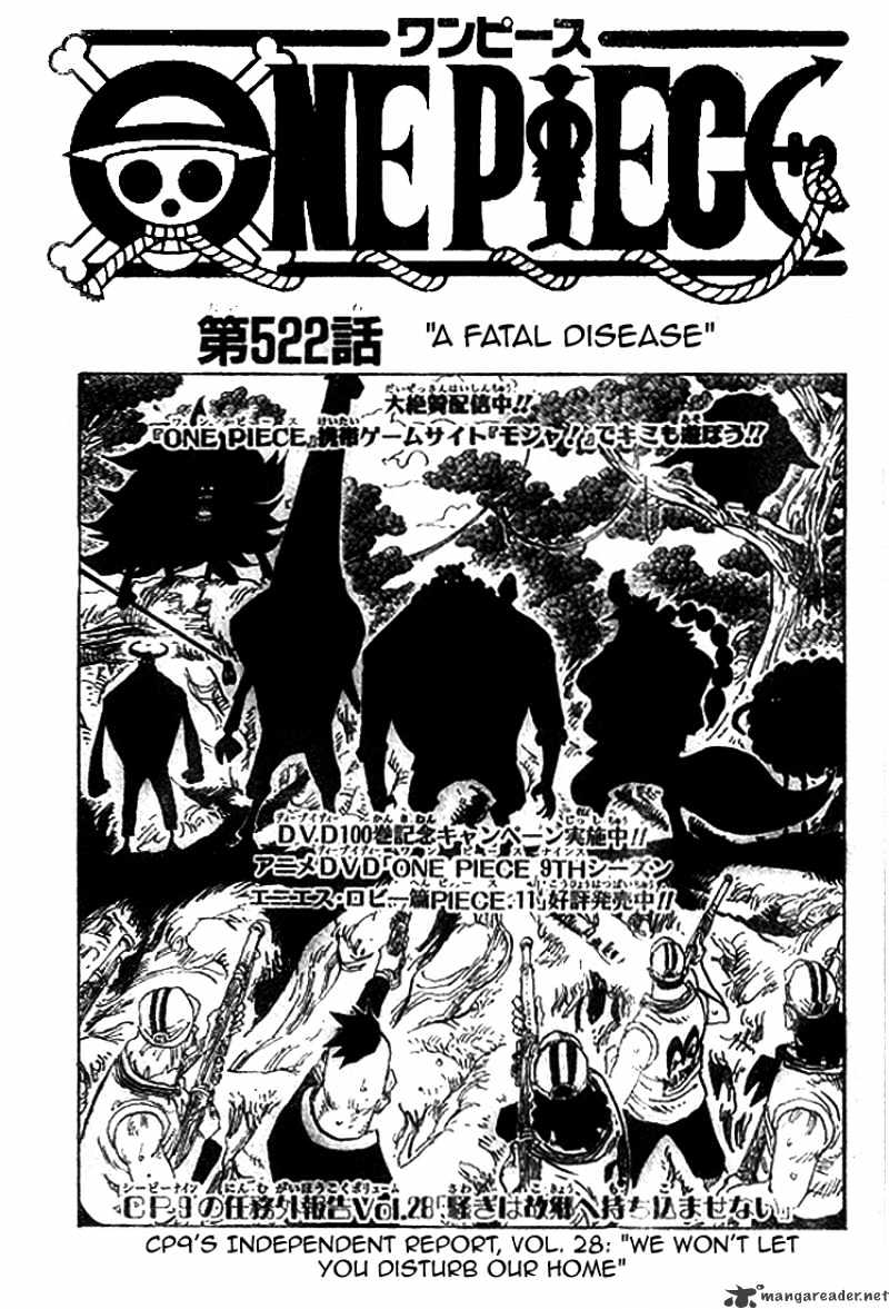 One Piece, Chapter 522 - A Fatal Disease image 03