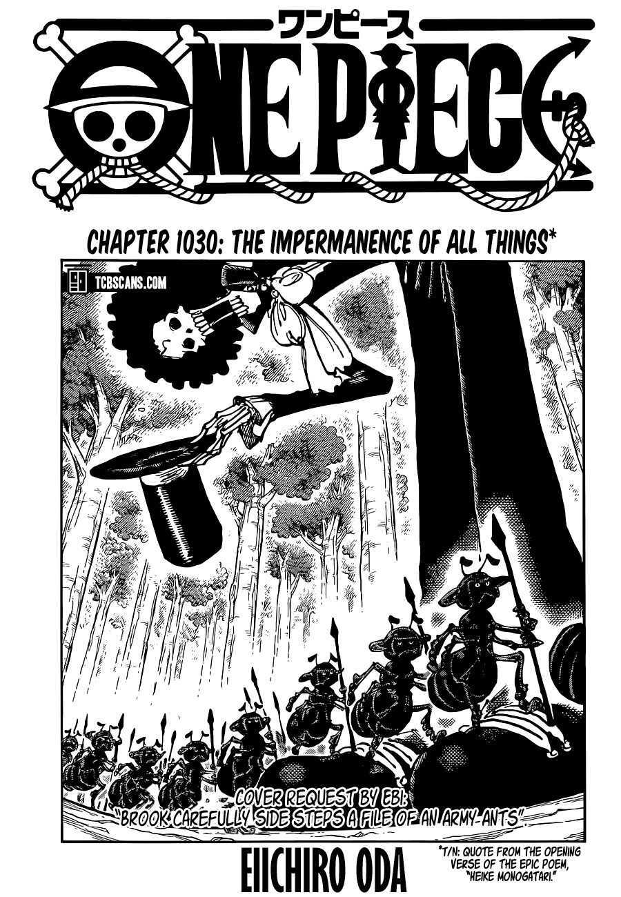 One Piece, Chapter 1030 image 01