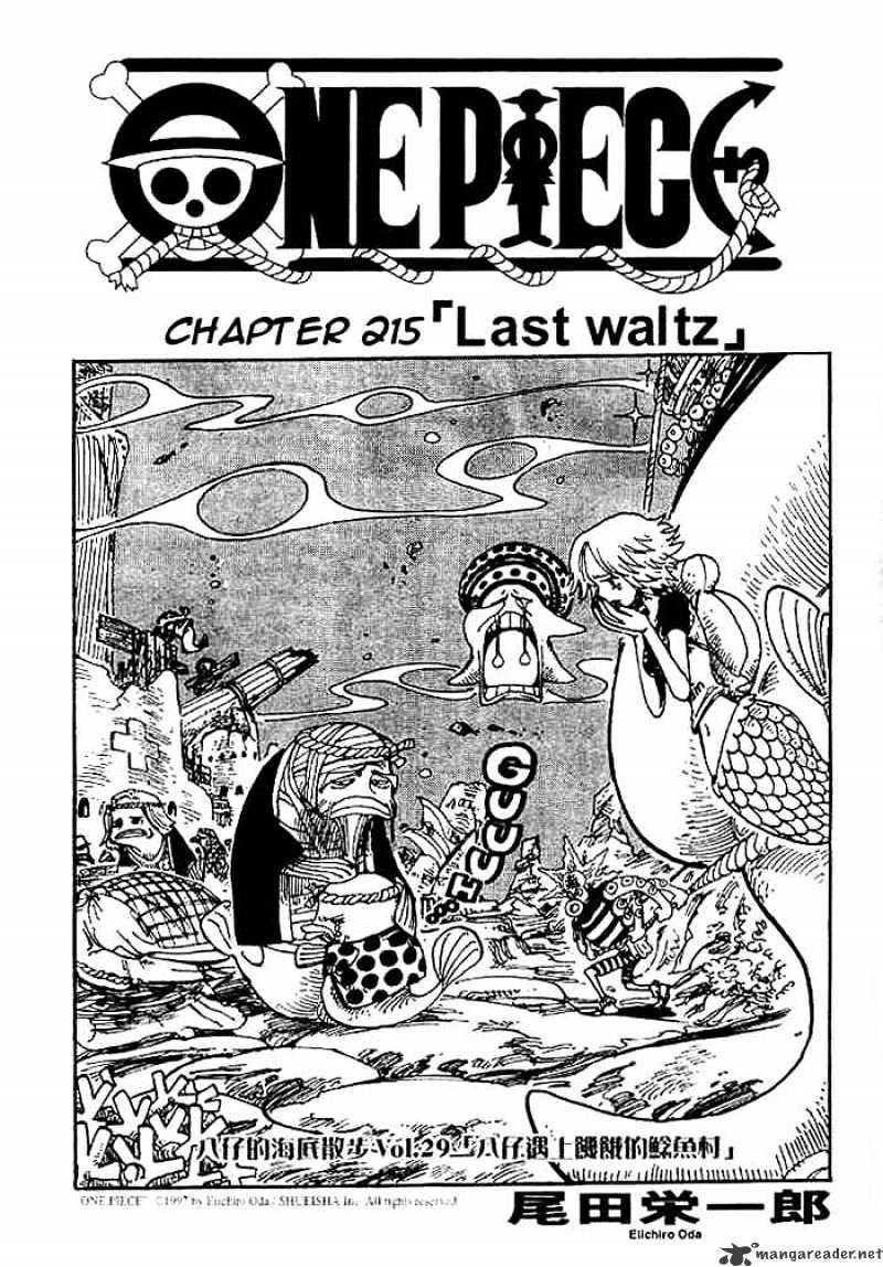 One Piece, Chapter 215 - Last Waltz image 01