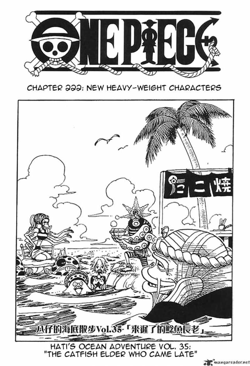 One Piece, Chapter 222 - New Heavy-Weight Characters image 01