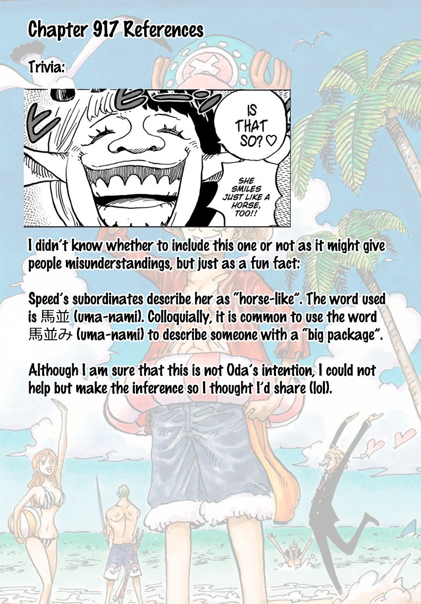 One Piece, Chapter 917 - The Treasure Ship of Provisions image 20