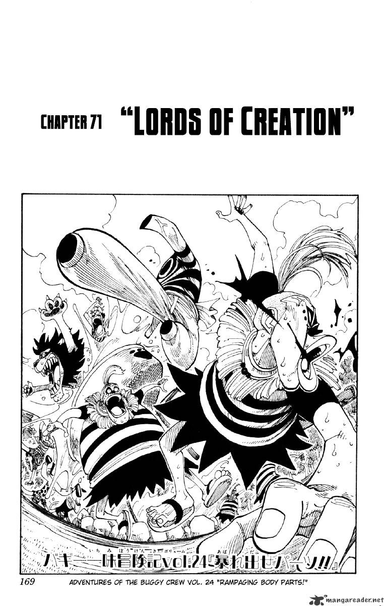 One Piece, Chapter 71 - The Creator image 01