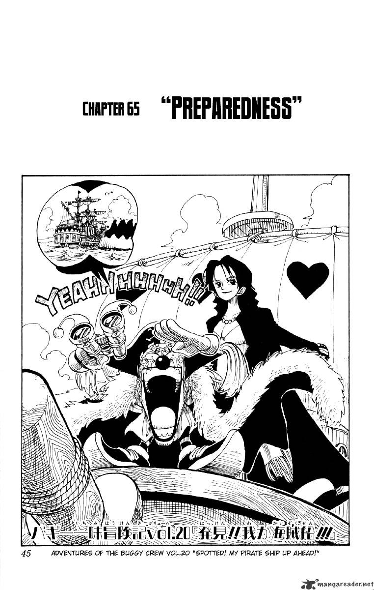 One Piece, Chapter 65 - Prepare image 01