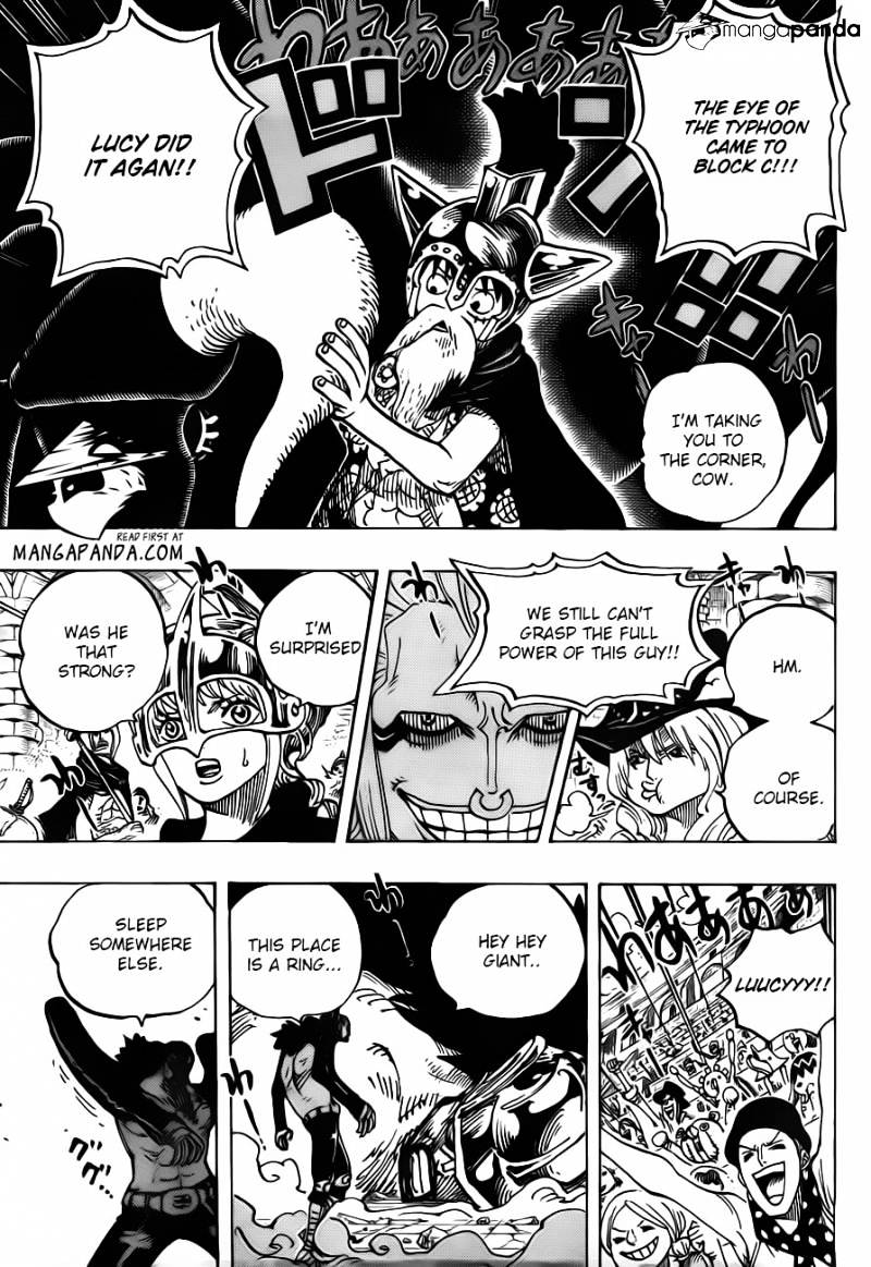 One Piece, Chapter 715 - Violent Fight In Block C image 05