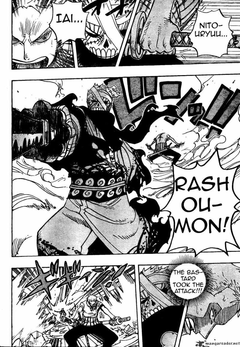 One Piece, Chapter 467 - Pirate Zoro Vs. Samurai Ryuuma image 06