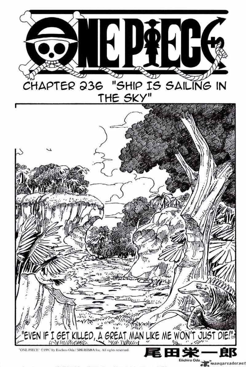 One Piece, Chapter 236 - Ship Is Sailing In The Sky image 01