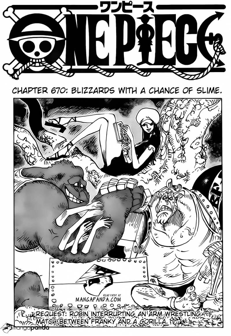 One Piece, Chapter 670 - Blizzards with a chance of slime image 01