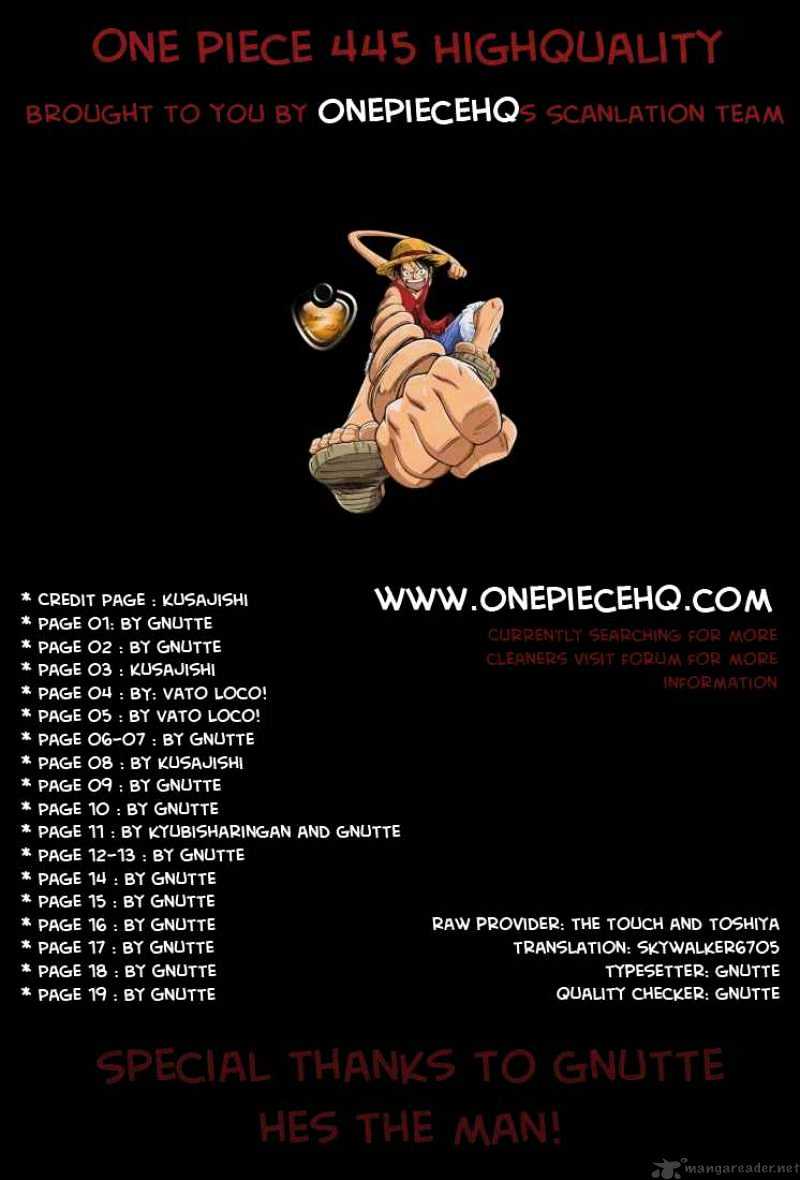One Piece, Chapter 445 - The Zombie image 01
