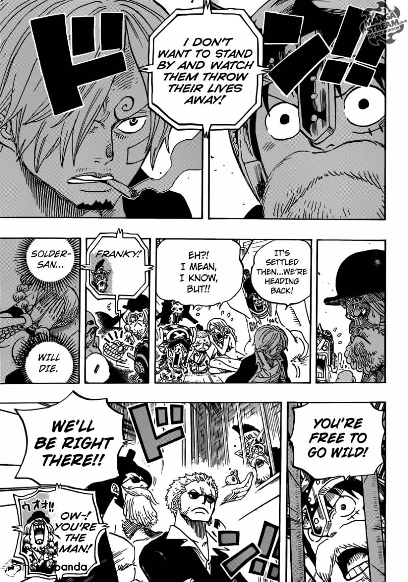One Piece, Chapter 729 - Shichibukai Doflamingo VS Shichibukai Law image 14