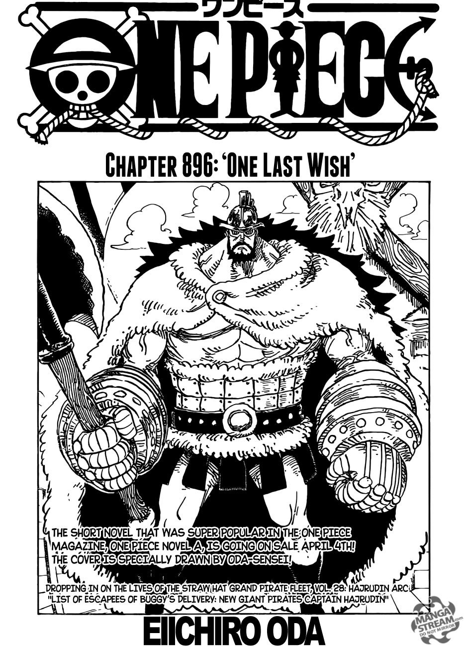 One Piece, Chapter 896 - Last One Wish image 01