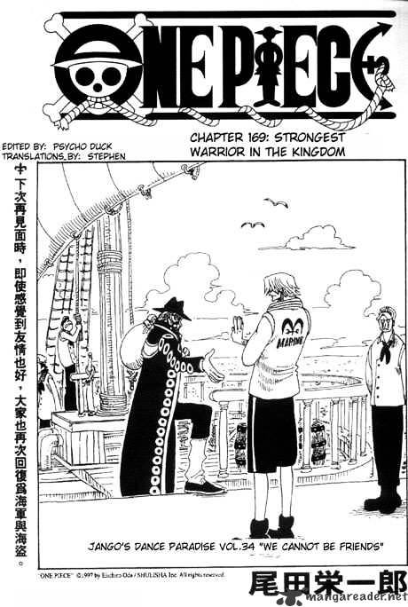 One Piece, Chapter 169 - Strongest Warrior in the Kingdom image 01