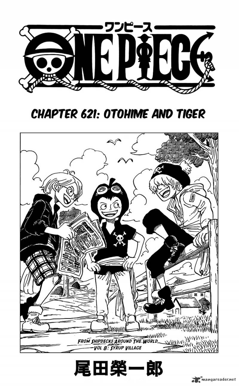 One Piece, Chapter 621 - Otohime and Tiger image 01