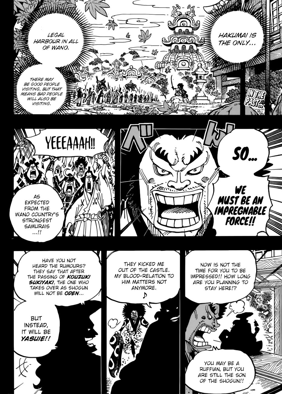 One Piece, Chapter 942 - The Daimyo of Hakumai, Shimotsuki Yasuie image 03