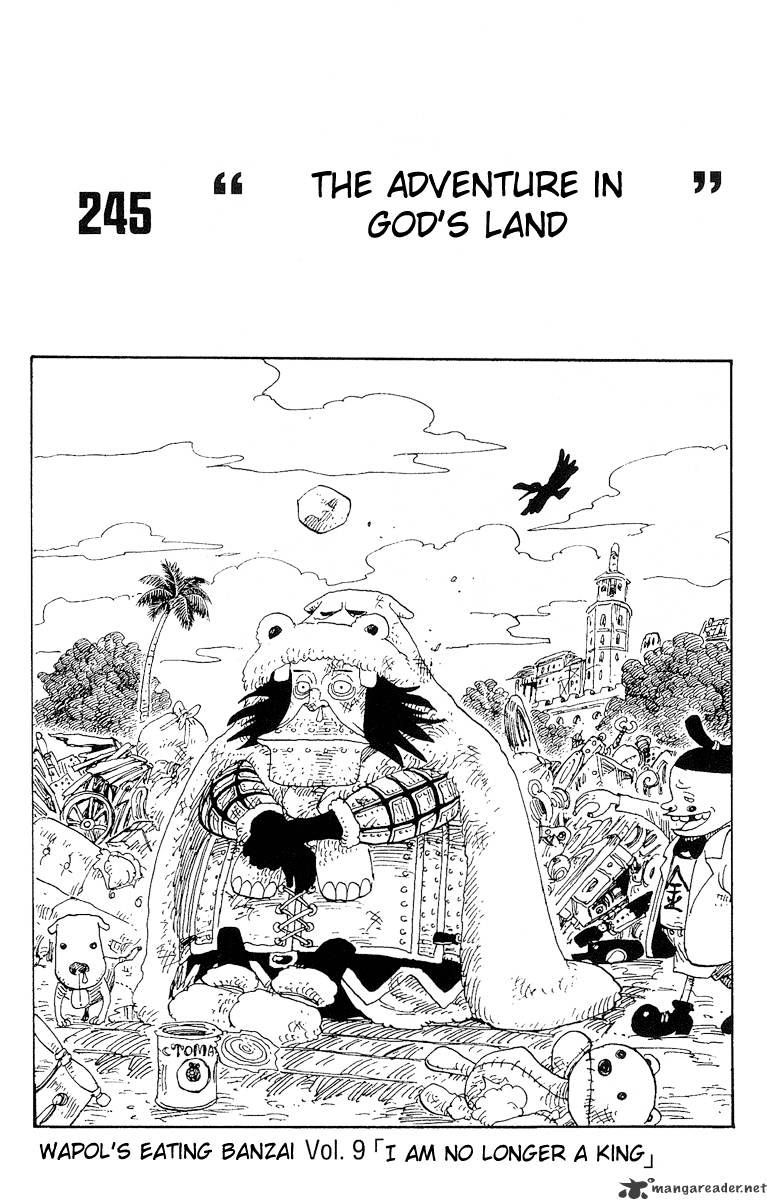 One Piece, Chapter 245 - The Adventure In God
