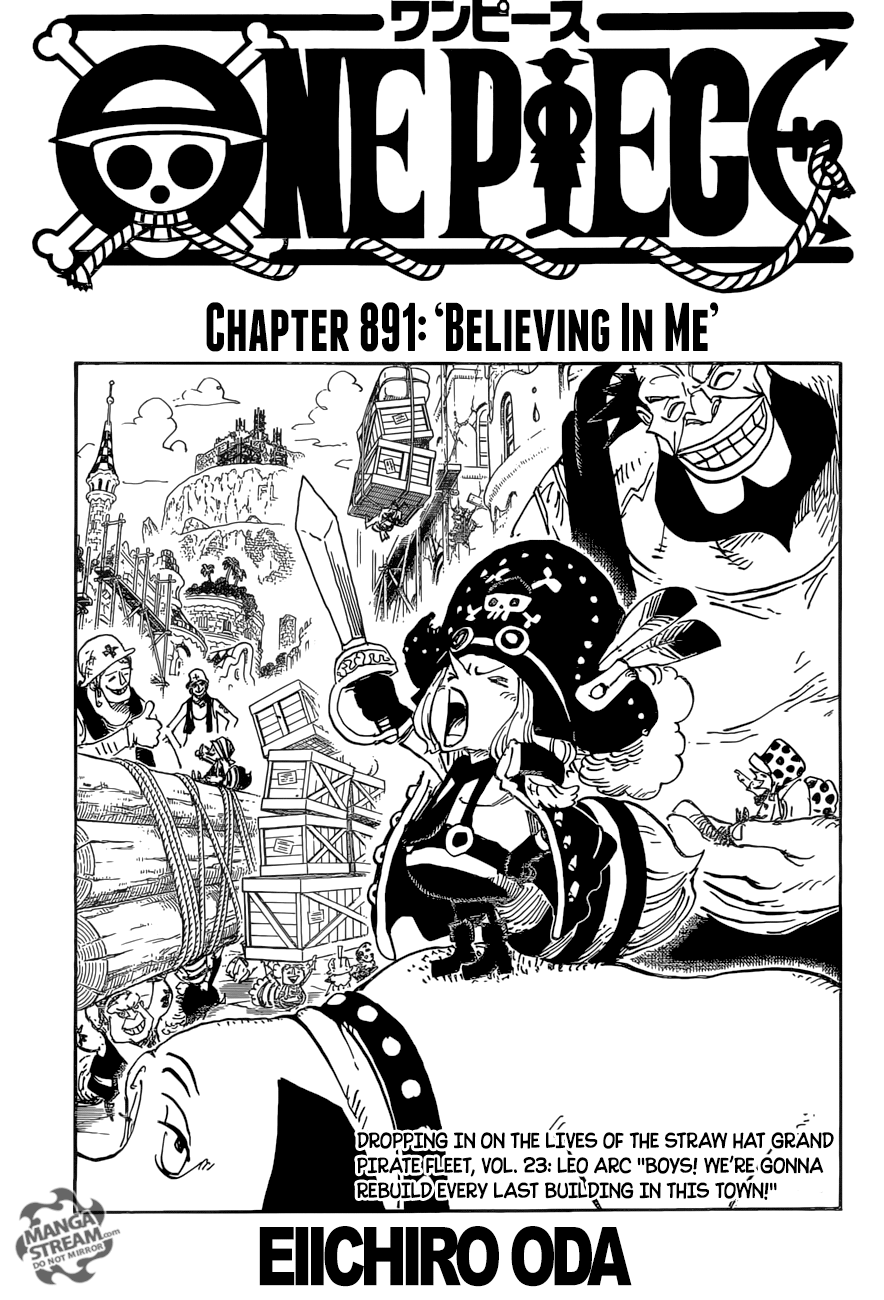 One Piece, Chapter 891 - Believing In Me image 01