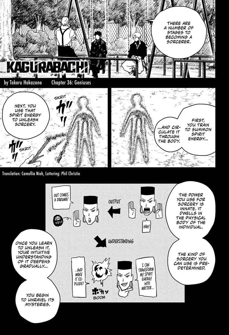 Kagurabachi, Chapter 36 - Geniuses image 01