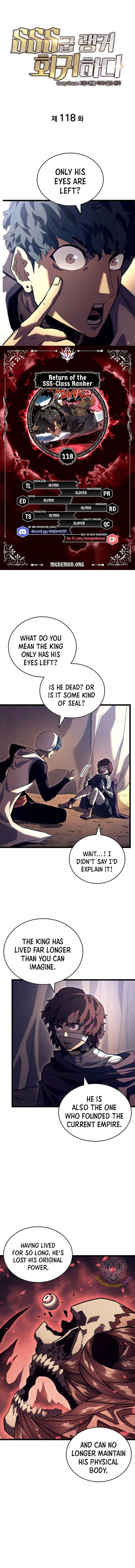 Return Of The Sss-Class Ranker, Chapter 118 image 01