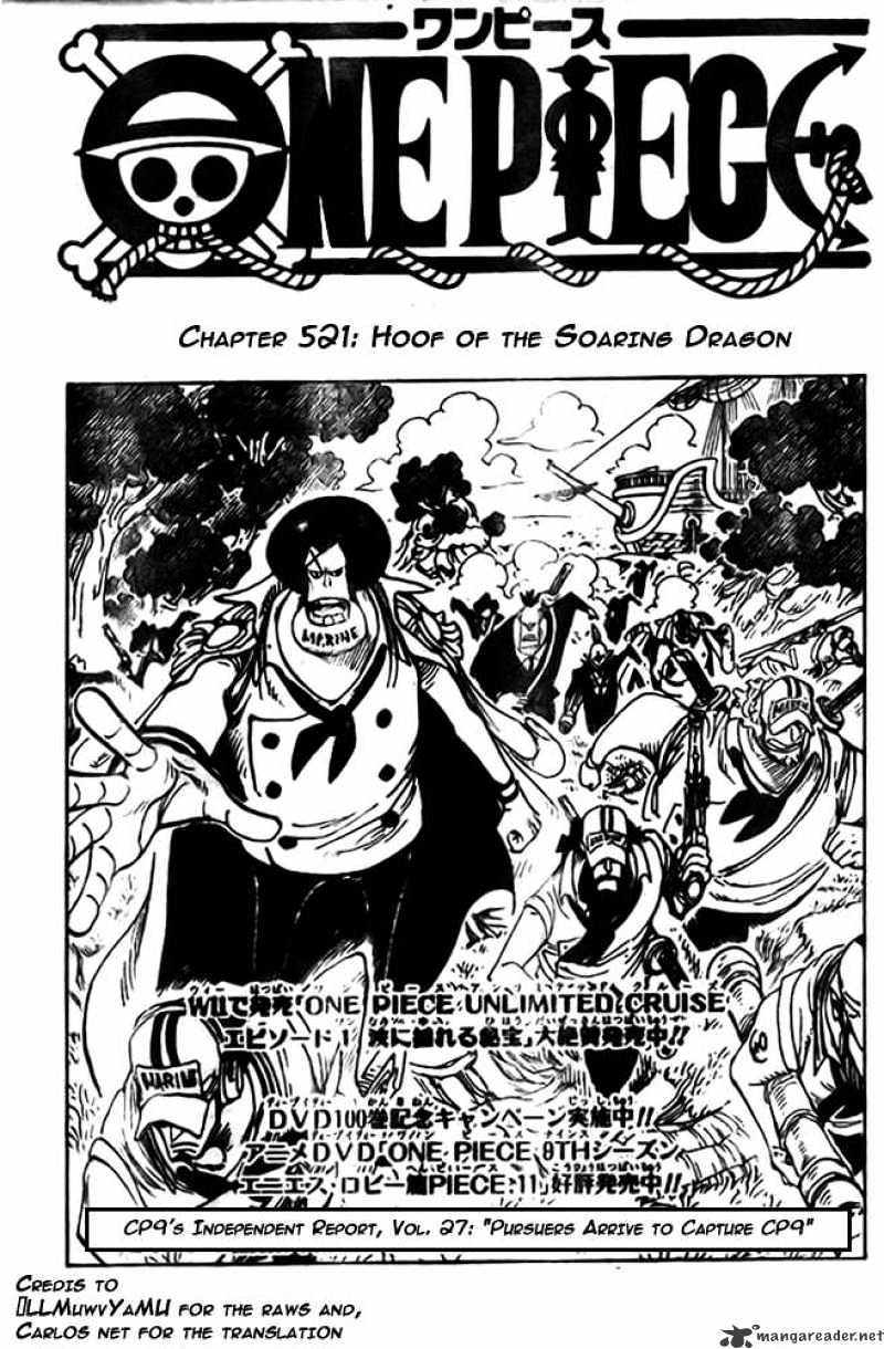 One Piece, Chapter 521 - Hoof of the Soaring Dragon image 01