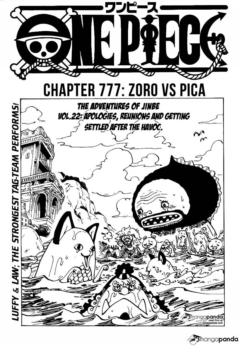 One Piece, Chapter 777 - Zoro vs Pica image 01