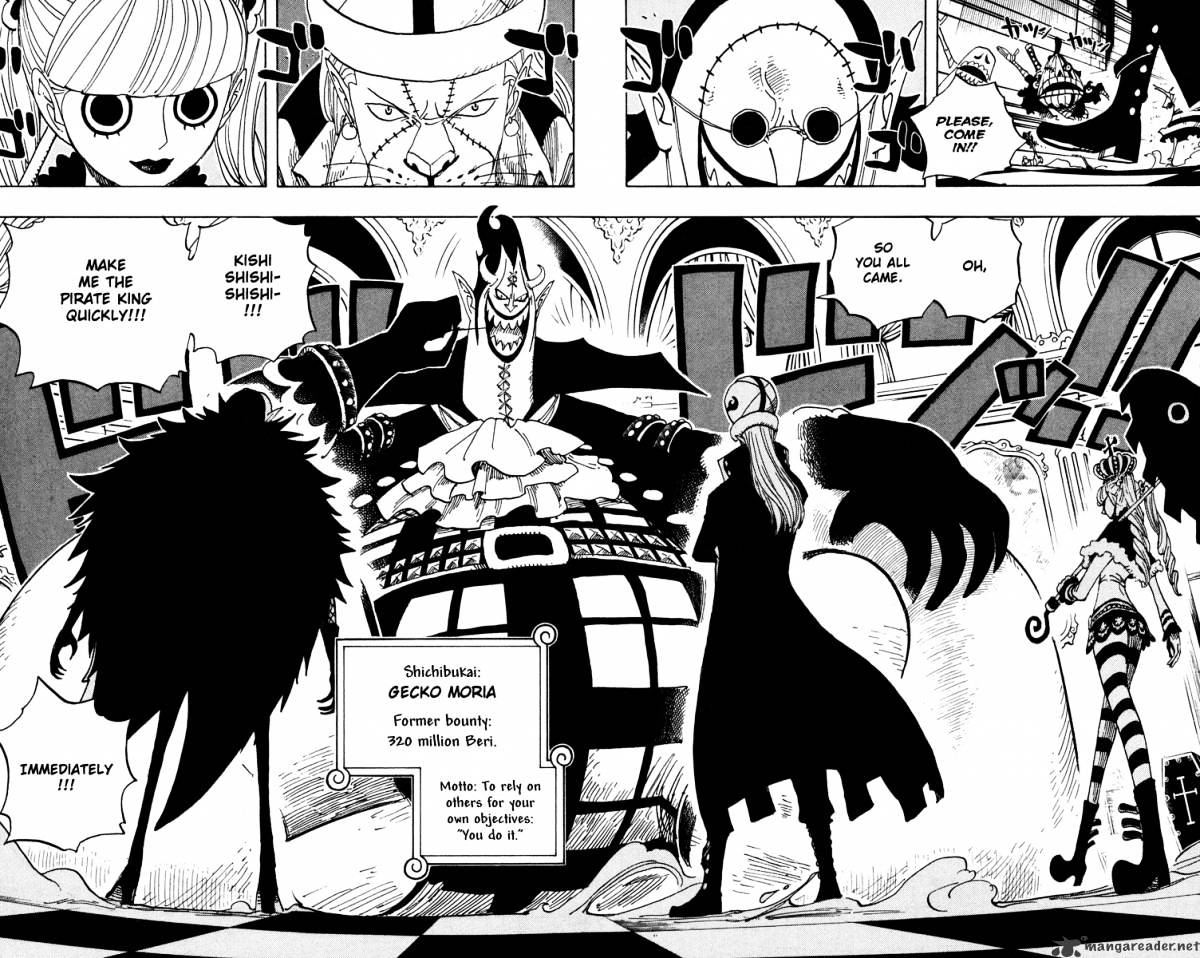 One Piece, Chapter 455 - King Of The Depths The Shichibukai Gecko Moria image 12