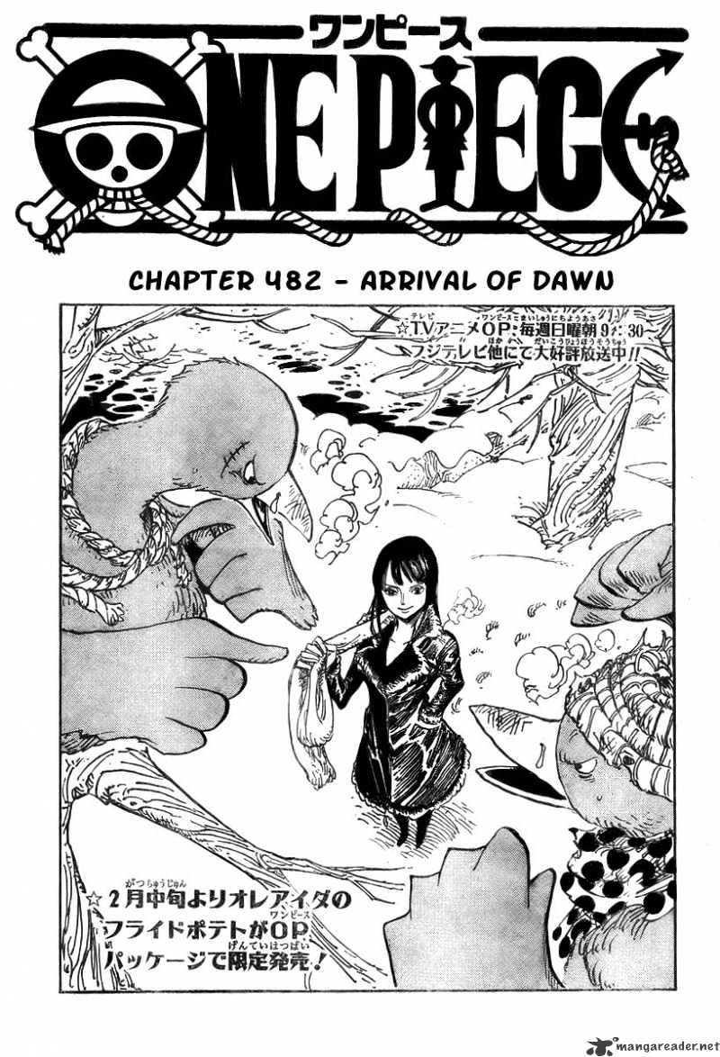 One Piece, Chapter 482 - Arrival of Dawn image 01