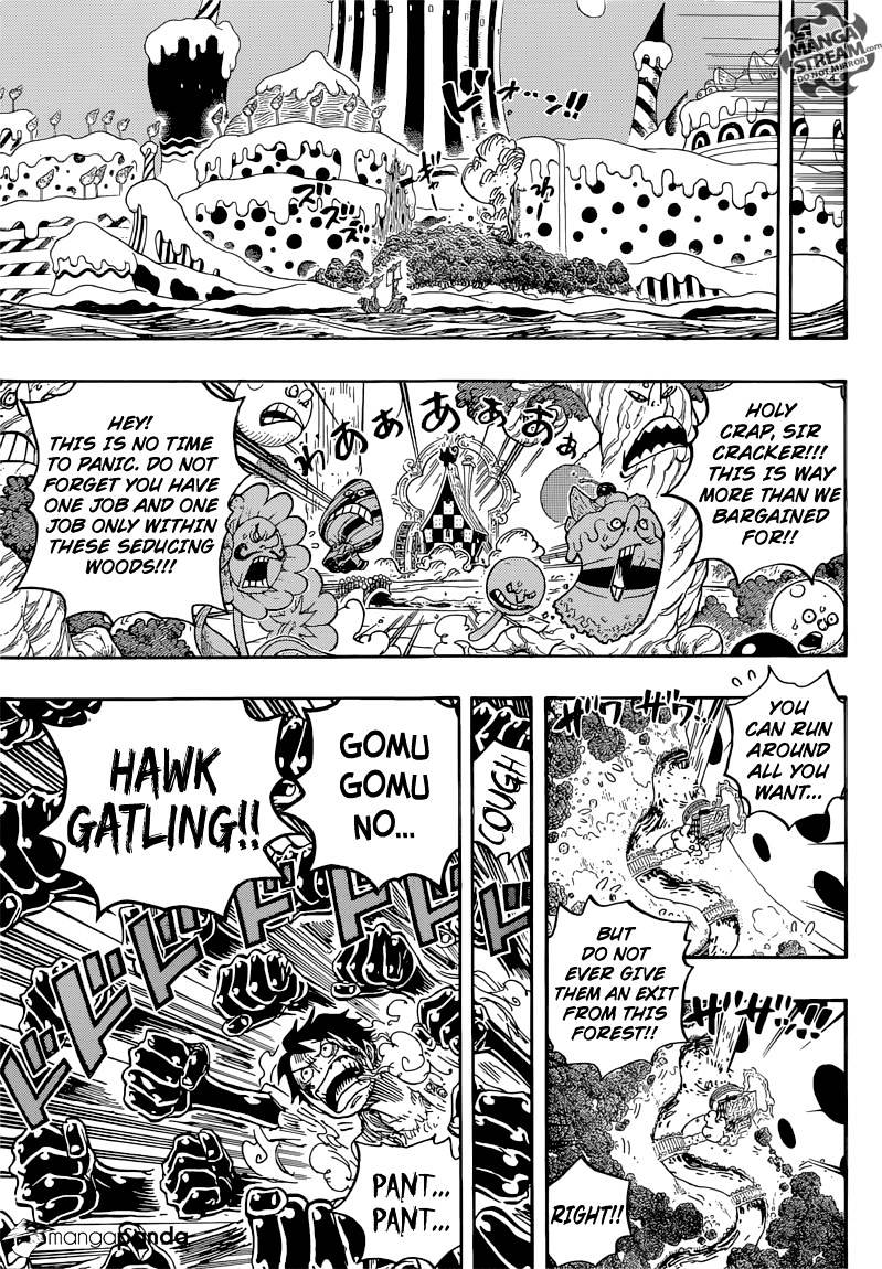 One Piece, Chapter 837 - Luffy vs Commander Cracker image 14