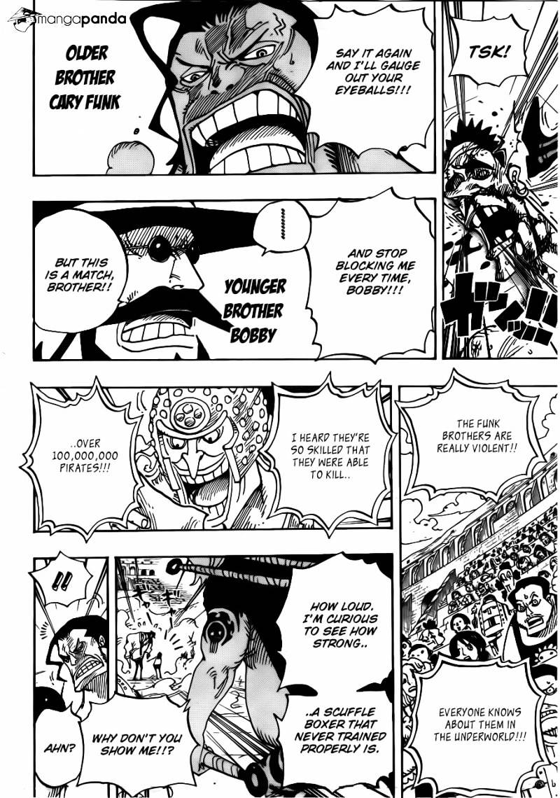 One Piece, Chapter 715 - Violent Fight In Block C image 14