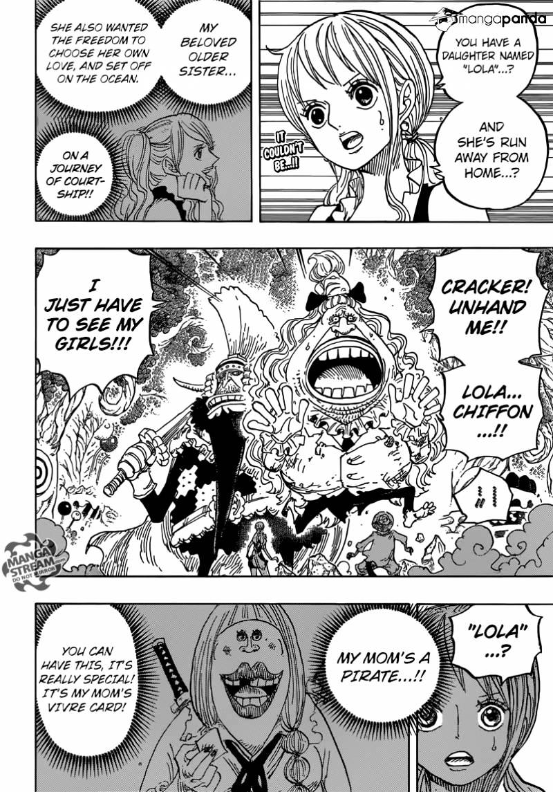One Piece, Chapter 836 - The Vivre Card Lola Gave image 02