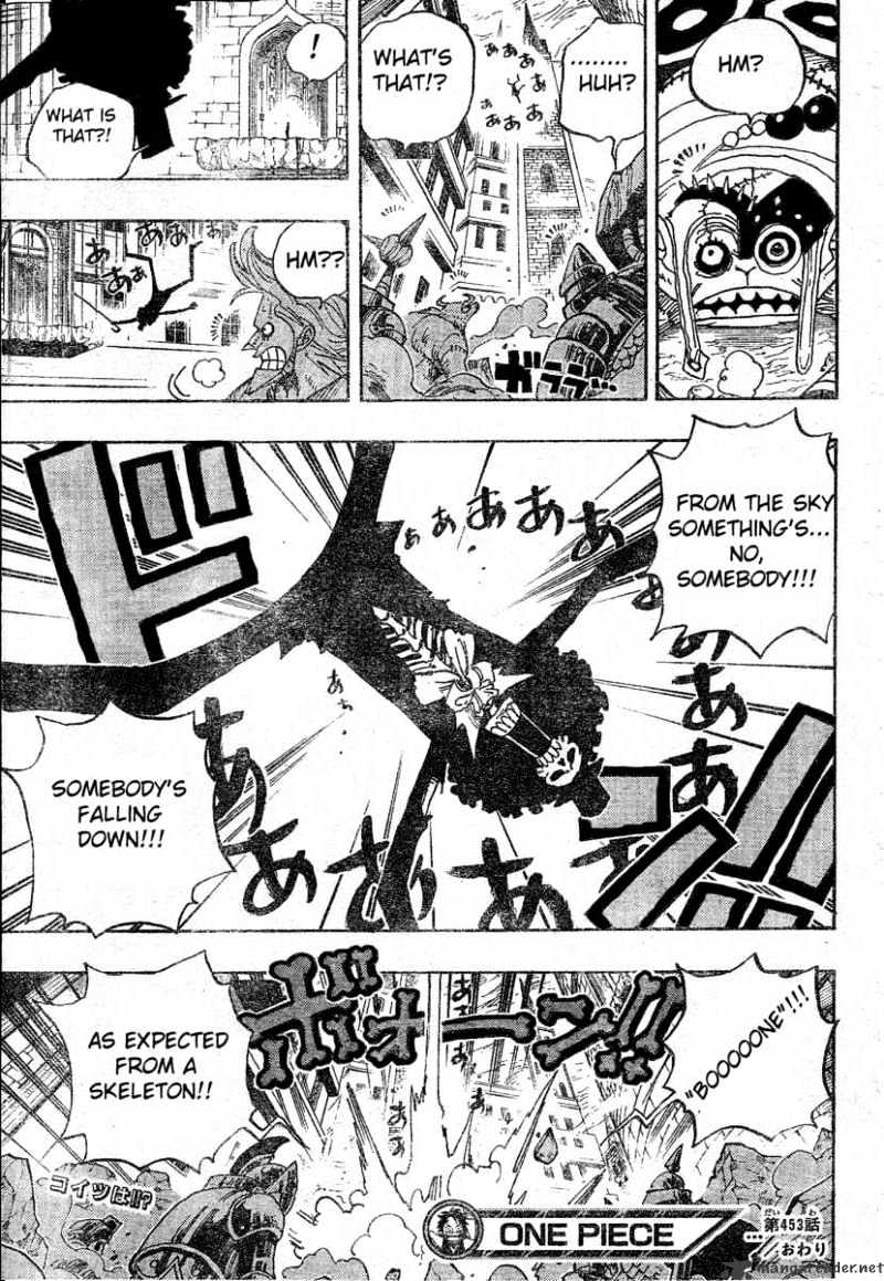 One Piece, Chapter 453 - Cloudy With A Small Chance Of Bone image 19