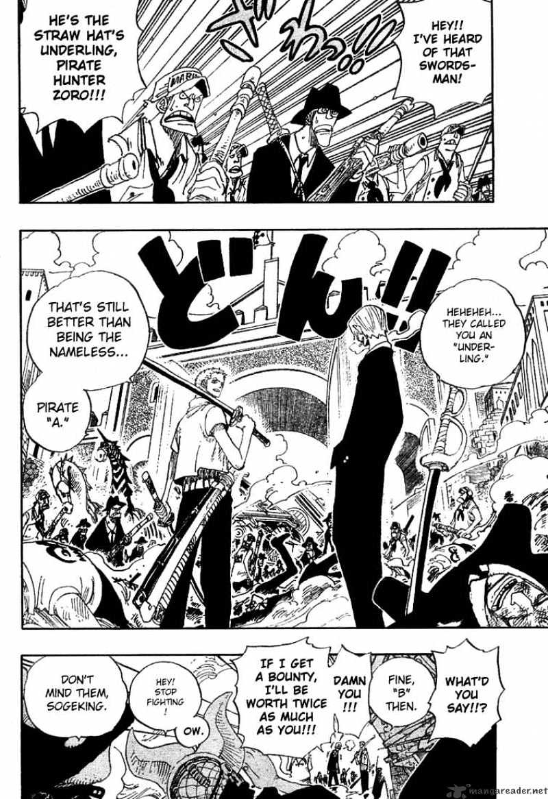 One Piece, Chapter 381 - Fired! image 02
