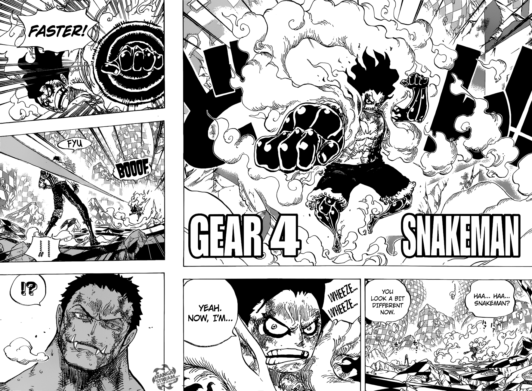 One Piece, Chapter 895 - Luffy the Pirate vs. Commander Dogtooth image 03