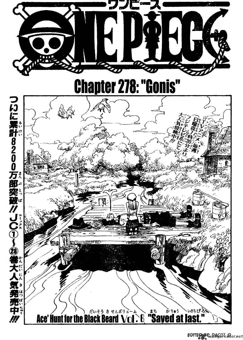 One Piece, Chapter 278 - Gonis image 01