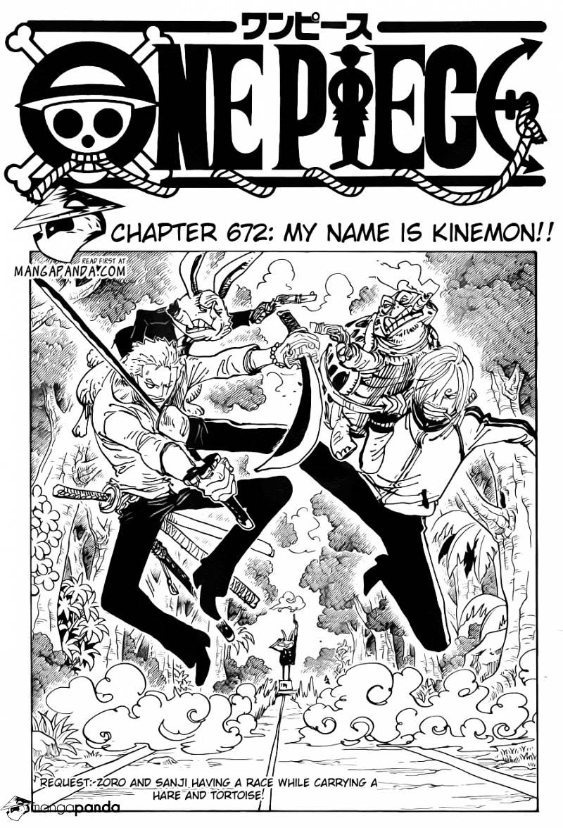 One Piece, Chapter 672 - My name is Kinemon!! image 01