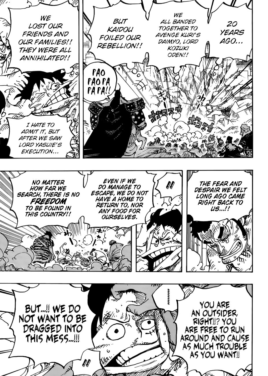 One Piece, Chapter 948 - Kawamatsu the kappa takes the stage image 05
