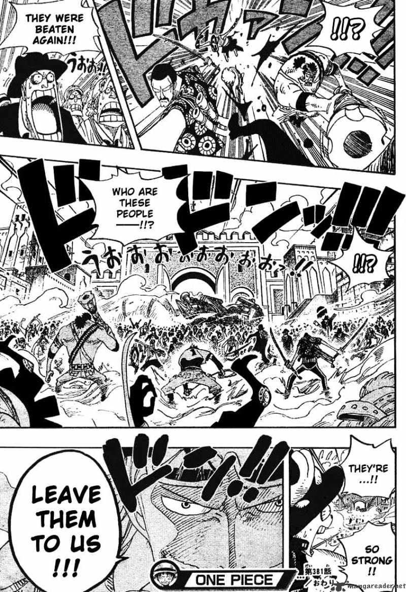 One Piece, Chapter 381 - Fired! image 18