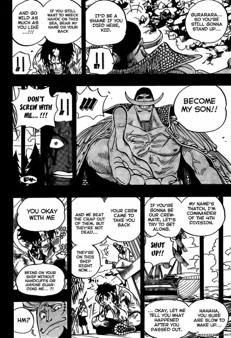 One Piece, Chapter 552 - Ace and Whitebeard image 08