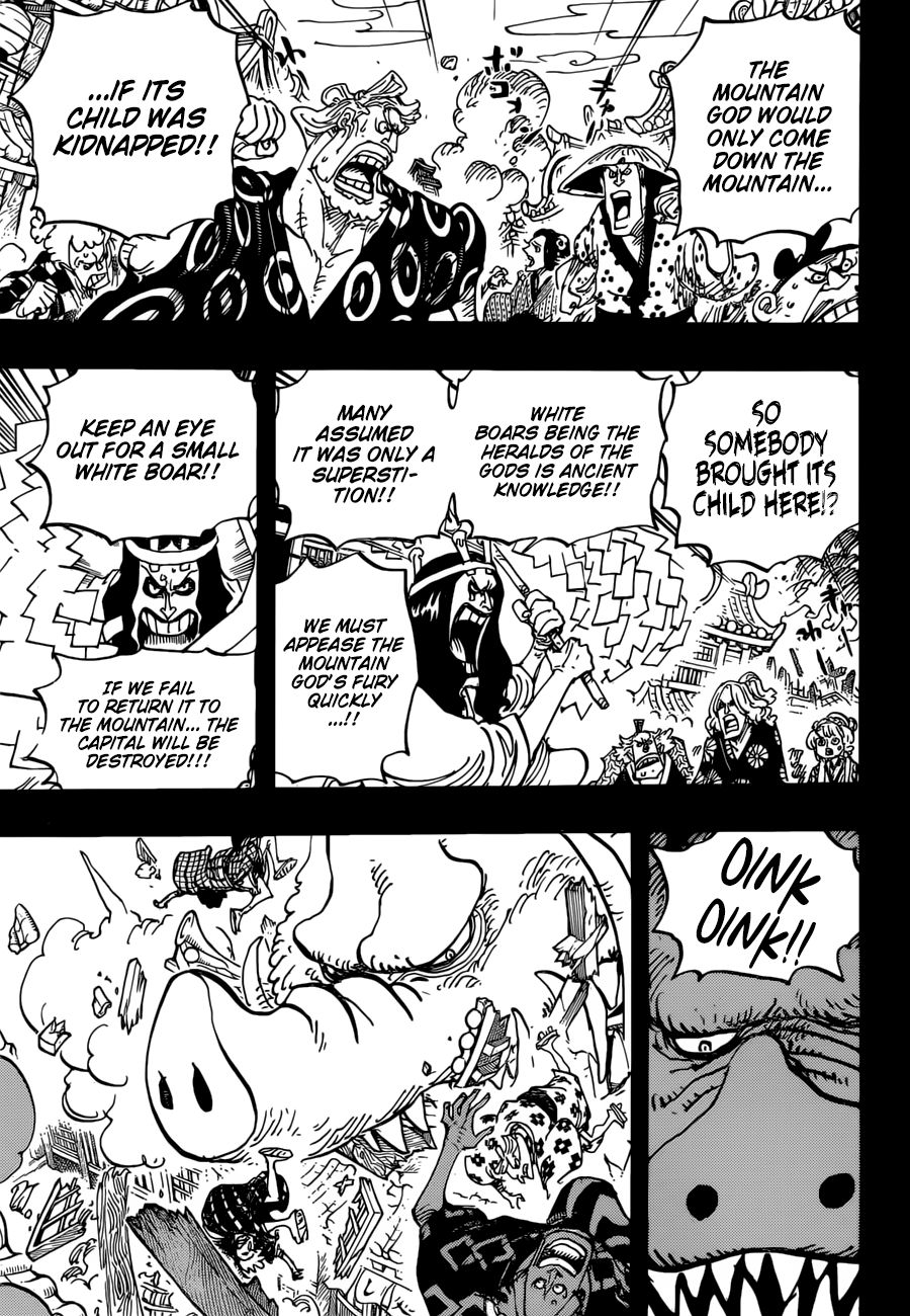 One Piece, Chapter 961 - The Mountain God Incident image 04