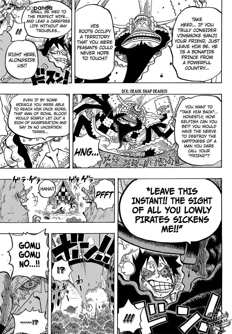 One Piece, Chapter 837 - Luffy vs Commander Cracker image 16