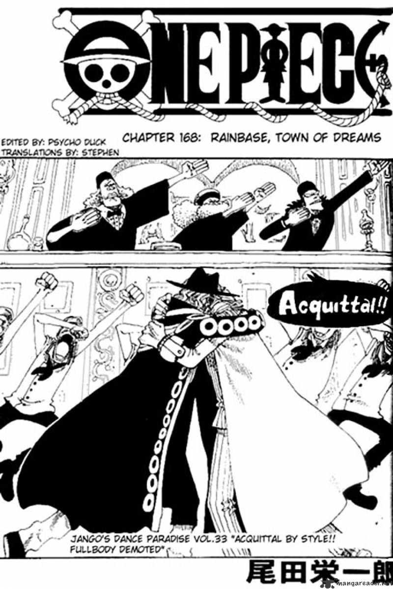 One Piece, Chapter 168 - Rainbase, Town of Dreams image 01